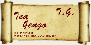 Tea Gengo vizit kartica